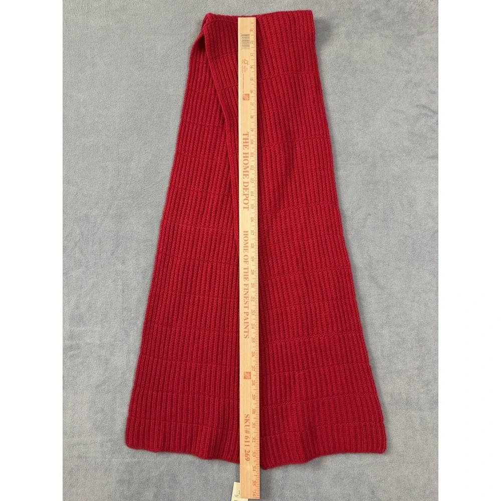 Valerie Stevens Women's 100% Cashmere Scarf Red Holidays Winter NWT